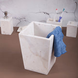 Creative Home Natural Marble Trash Bin,