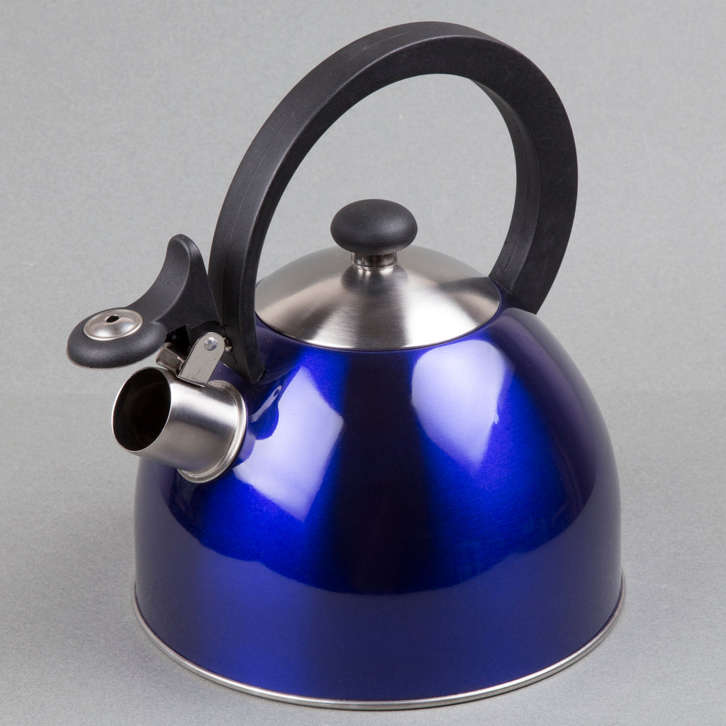 Creative Home Prelude 2.1 Qt Stainless Steel Whistling Tea Kettle - Metallic Blue
