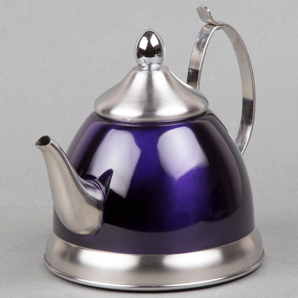 Creative Home Nobili-Tea 1 QT. Stainless Steel Tea Kettle with Stainless Steel Infuser