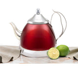 Creative Home Nobili 2 QT. Stainless Steel Tea Kettle with Removable Infuser Basket