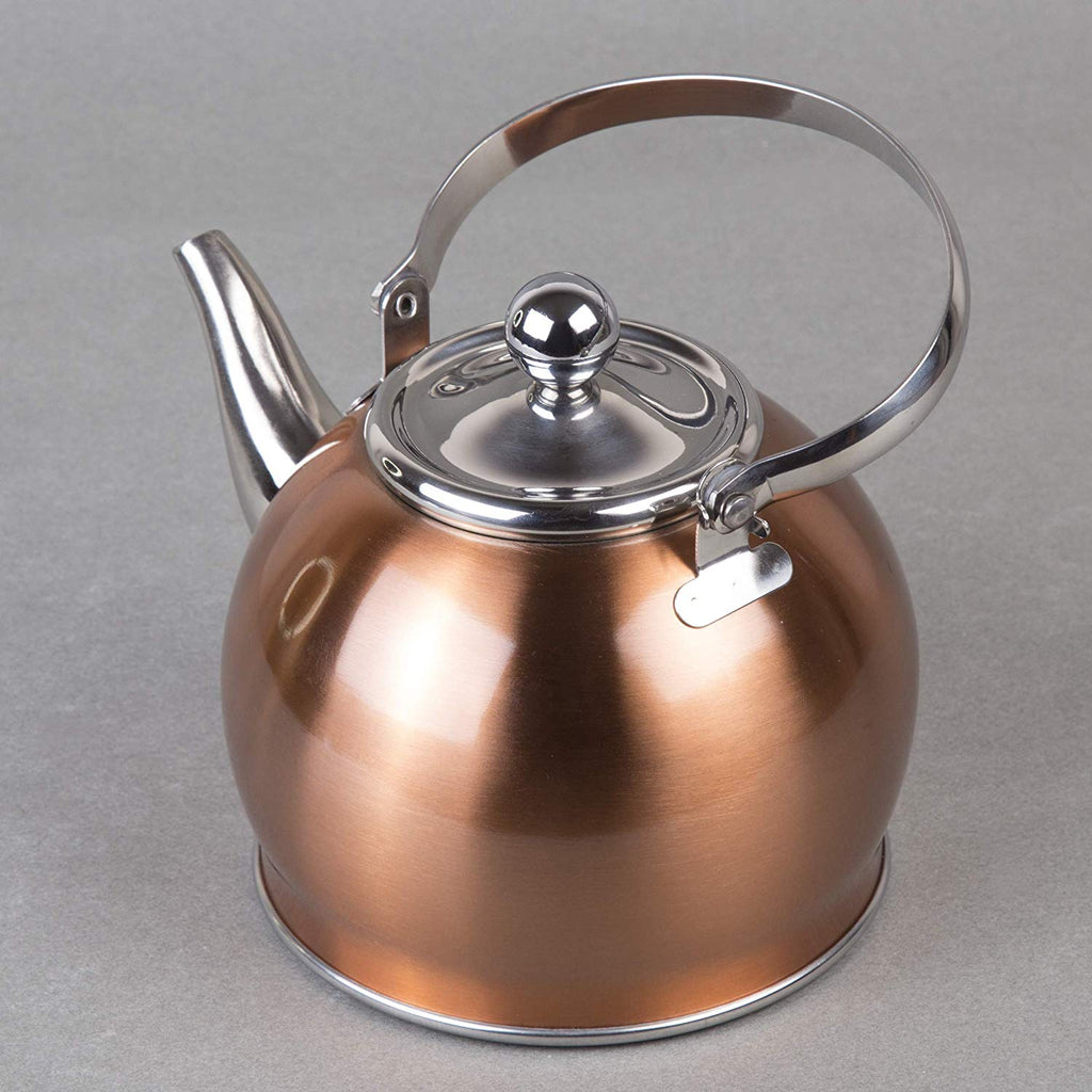 Creative Home Royal Stainless Steel Tea Kettle with Removable, 1.0 Quart,