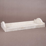Creative Home Champagne Marble Large Arch Tray