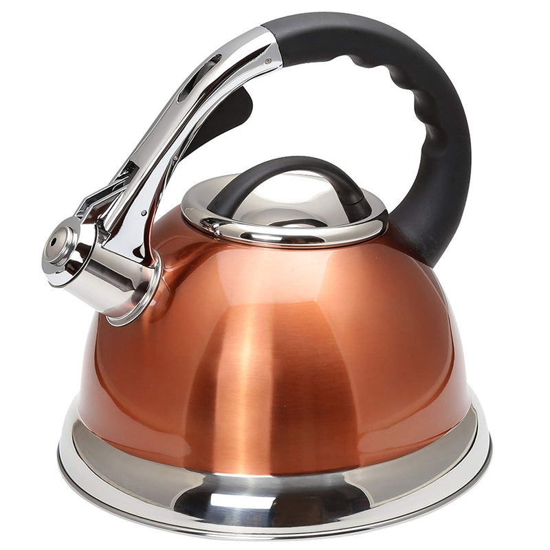 Creative Home 4 Cups Pink Stainless Steel Tea Kettle Teapot with Folding  Handle, Removable Infuser Basket for Tea Bag Loose Tea Leaves 11311 - The  Home Depot
