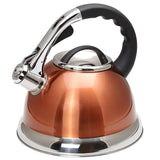 Camille 3.0 Quart Stainless Steel Whistling Tea Kettle with Aluminum Capsulated Bottom