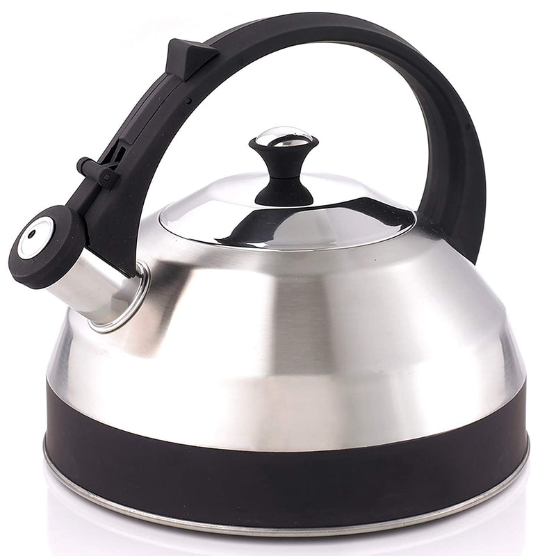 Creative Home Nobili-Tea 1.0 Quart Stainless Steel Tea Kettle Teapot with  Removable Infuser Basket - Bed Bath & Beyond - 10669201