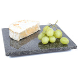 Natural Stone Granite Square Trivet/Cheese Serving Board, 8", Gray