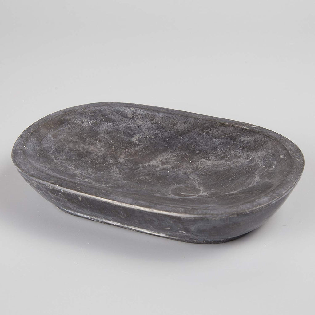 Genuine Charcoal Marble Stone Soap Dish