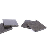 Natural Stone Granite Coaster Set (Set of 4), 4", Gray