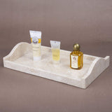 Creative Home Champagne Marble Large Arch Tray