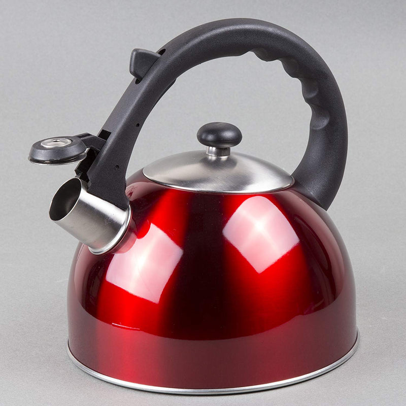 Camille 3.0 Quart Stainless Steel Whistling Tea Kettle with Aluminum C –  Creative Home