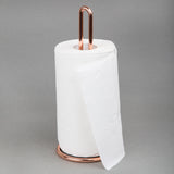 Heavy Gauge Copper Plated Metal Paper Towel Holder